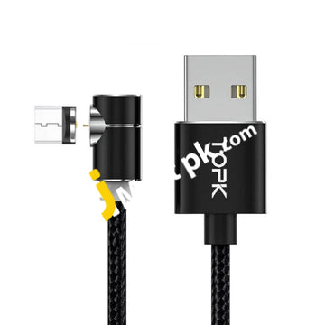 Topk 0.5M Usb Magnetic Cable Nylon Braided Compatible With Android Micro - Imported From Uk